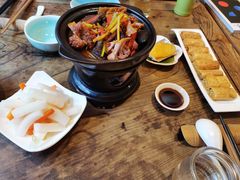 有机紫花菜豆腐煲-五观堂素食(新华路店)