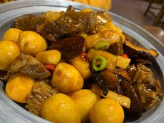 -东来菜馆•手抓海鲜家常菜•海鲜锅贴(鸽子窝店)
