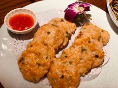 莲藕酿煎虾饼-聚缘堂·海鲜私房菜(松岭路店)