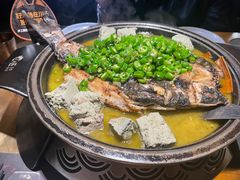 翡翠青椒烤黔鱼-烤匠麻辣烤鱼(环球中心店)