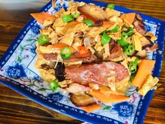 寨子腊味炒山竹笋-七彩云酸水鱼(龙胜十七分店)