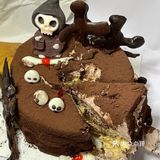 发现有只小可爱在吃巧克力🍫蛋糕