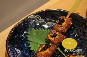 Wagyu Sea Urchin Caviar Skewer