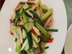 大蒜咸肉炒香干-淮扬韵.淮扬味道