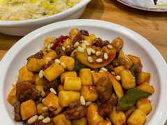 松子牛肉炒年糕-兔爸私家小厨(新北万达店)