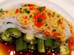 蒜蓉蒸秋葵-北京老铺烤鸭(西稍门店)
