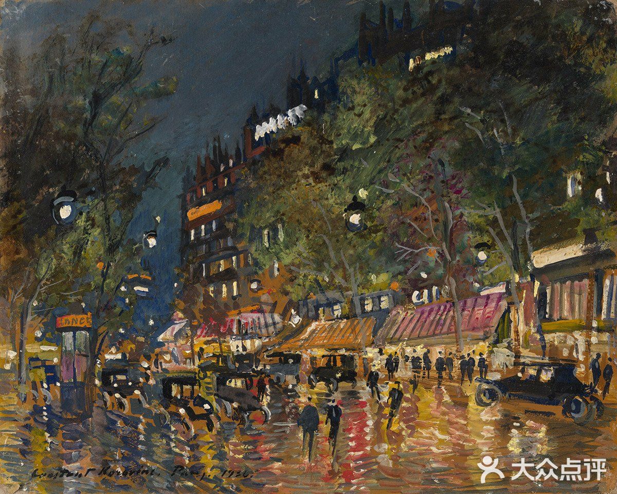 用浓厚笔触描绘城市夜景!这样的印象派好喜欢!