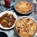 晚餐 | Spaghetti配泡椒鸭血