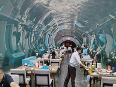 -海棠湾洲际-涛·海底餐厅·美人鱼·自助餐·海底隧道