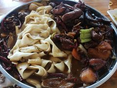 手工裤带面-舜玉老孙家鲜炒大盘鸡(土屋路店)