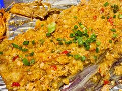 蒜蓉肉沫茄子-路边摊小炉子烧烤