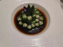 捞汁秋葵-南山鲜虾面·活鲜小馆·海味大连菜(南山总店)