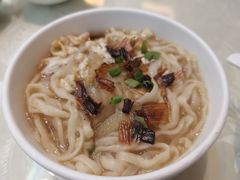 茄子炝锅面-鹊华居·地道鲁菜·海鲜·融合味(大明湖店)