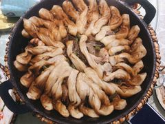 大公鸡粘卷子-华盛园卷子王农家菜水库鱼