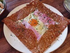 巴黎火腿鸡蛋芝士蘑菇可丽饼-RAC BAR(安福路店)