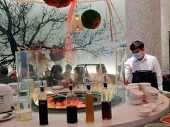 自助调料区-三人行骨头王火锅(长寿店)
