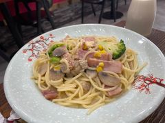 奶油培根意面-蘑菇餐厅(马台街店)