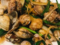 葱姜炒花蛤-阿三鱼头泡饼·家常菜