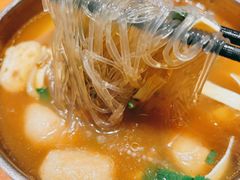 鸭血粉丝汤-龍堂蟹黄小笼包(万家丽店)