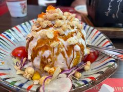 温泉蛋爆浆土豆泥-仙隐小鹿中华料理(南宁万象城店)