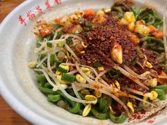 油泼面-手擀菠菜面(西康路店)