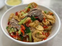 油豆腐炒剔骨肉-红色湘菜馆(春风店)