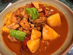大盘鸡份送皮带面-东方亚克西餐厅(西康路店)