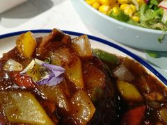 黑椒牛肉杂粮米饭配美式炒嫩蛋-麦甜创意轻食餐厅(西康路店)