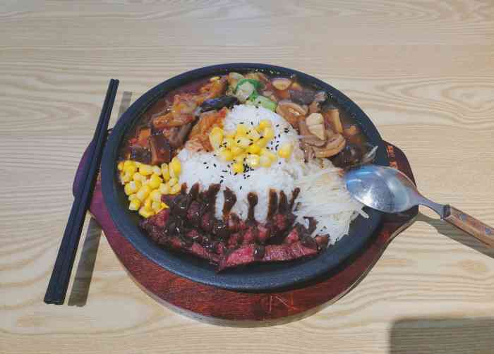 米鲜森铁板小食堂-"她家的铁板饭真的不错,尤其是冬天下楼吃口.