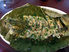 荷叶蒸鳜鱼-呼吸森林·生态农庄农家乐私房菜