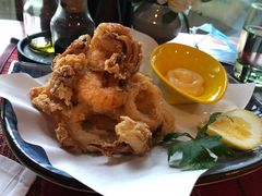 脆炸鱿鱼及虎虾-杭州西子湖四季酒店-WL BISTRO西湖餐厅(灵隐路店)