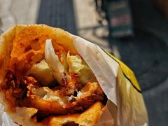 -小红车炸蛋葱油饼
