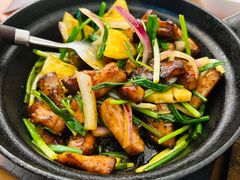 黑椒菠萝啫猪颈肉-旺爷砂锅·茶作(国贸店)