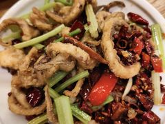 小干煸鱿鱼须-陈傻子餐厅(世纪都会店)
