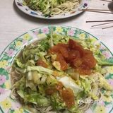 湖北路1路车站旁的老店 每次必点西红柿大头菜炒面