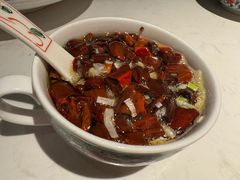 现炸辣椒油-北京老门框爆肚涮肉馆(锦业路店)