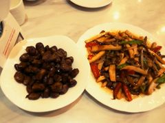 蚕豆，杏鲍菇牛肉-壹品粥道(金牛万达店)