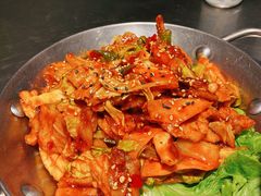 鱿鱼炒五花肉-富乐满韩国正宗炸鸡韩国料理(虹泉路店)