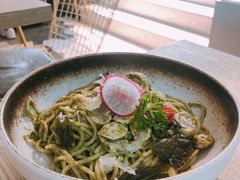 自制罗勒酱蘑菇意粉-Maxpoint Kitchen 西餐咖啡(乐峰广场店)