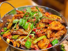大虾鸡翅-民食香·腊排骨野生菌美食(木府店)