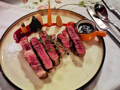 澳洲谷饲肉眼牛排配烤蔬菜土豆泥-花·fleur古董西餐厅(西城夜未央店)