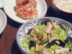 菜心炒口蘑-湖滨28中餐厅·西湖宴·杭州君悦酒店