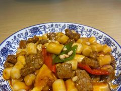 松子牛肉炒年糕-兔爸私家小厨(新北万达店)