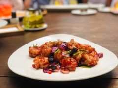 黑蒜爆炒虾球-金鸭季·臻品餐厅(欢乐海岸购物中心店)