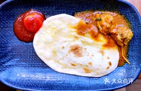 Indian Curry Lamb with Naan Bento