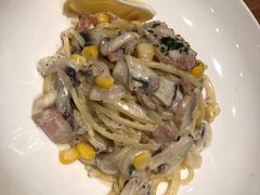 黑松露奶油蘑菇培根意面-麦田工坊(月湖店)
