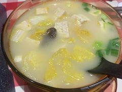 鸡汤小白菜煮榆林豆腐-西贝(宝乐汇店)