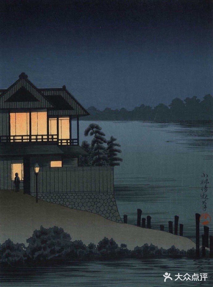 在美轮美奂的画作✨中感受黑夜下的祥和