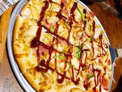 纽约薄饼·美式BBQ鸡肉披萨-SUPER BOWL 超级碗披萨(崂山丽达店)