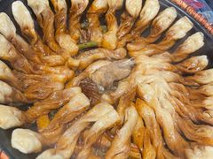 排骨豆角卷子-华盛园卷子王农家菜水库鱼